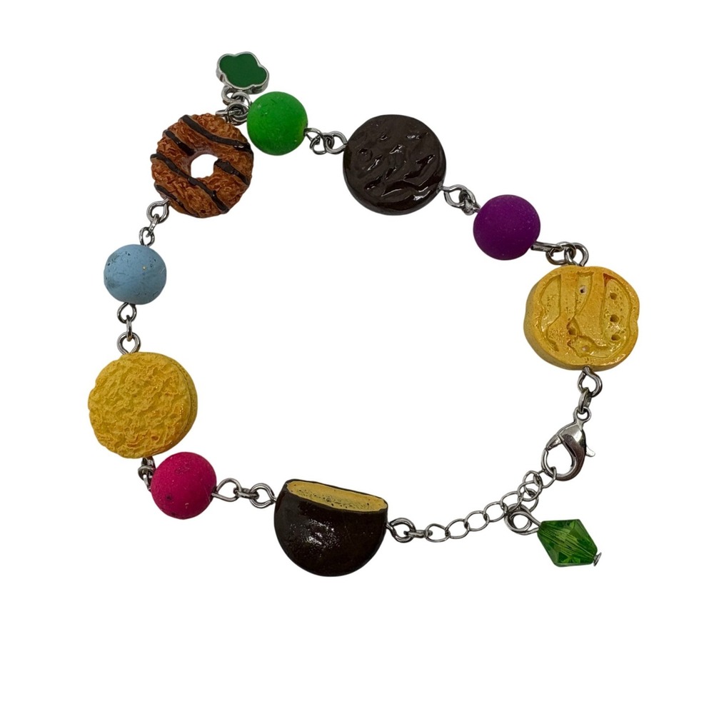 Girl Scouts Charm‎ Bracelet Cookie Themed Colorful Beads Friendship Bracelet